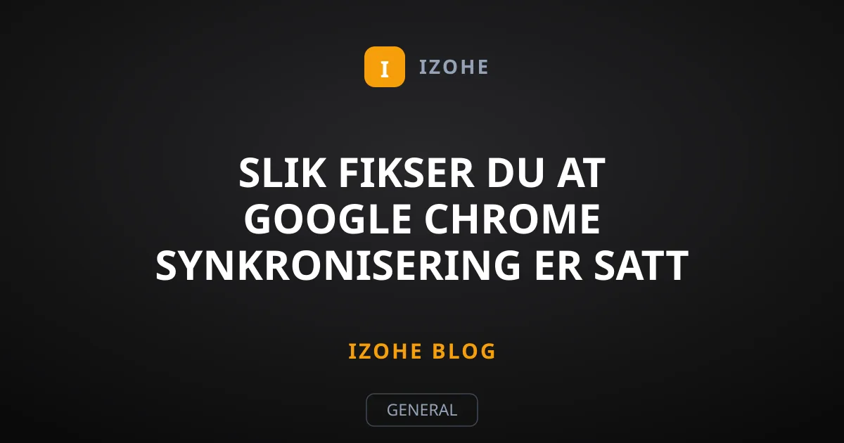Slik fikser du at Google Chrome synkronisering er satt på pause